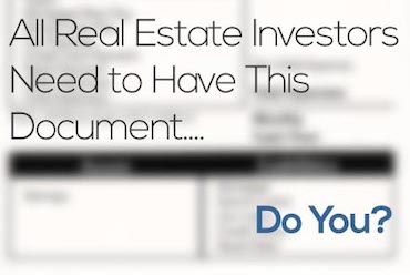 All Real Estate Investors NEED to Have This Document… Do You?