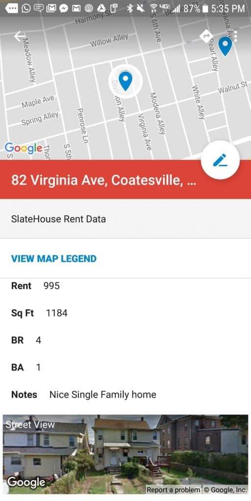 Rental Data App Screenshot