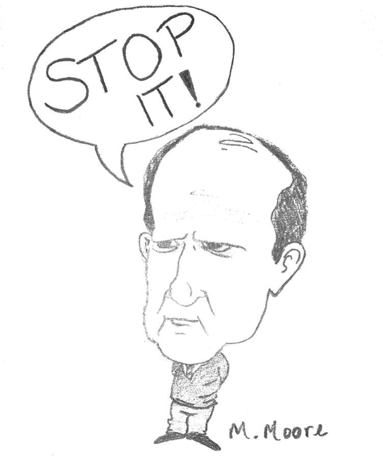 Bob Newhart Stop It Caricature