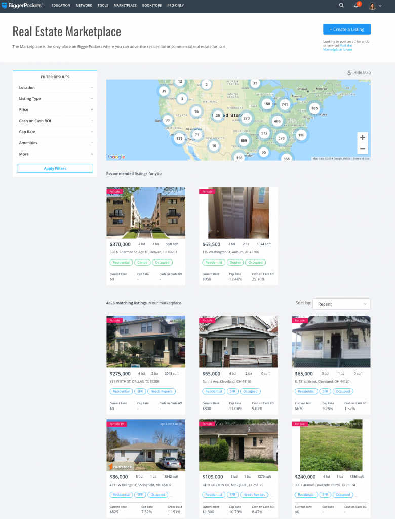 New Real Estate Marketplace Design