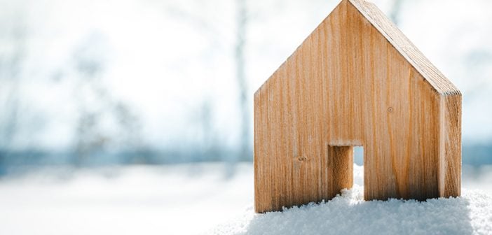 winter model home