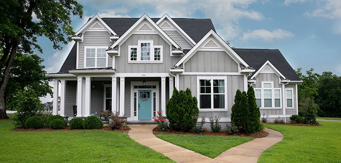 New and Modern colorful Craftsman Cottage House with Curb Appeal