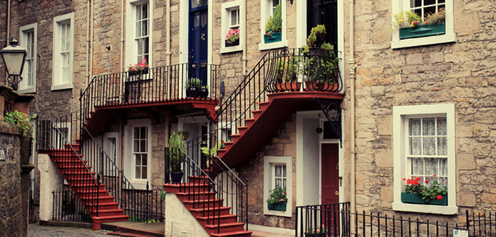 stone small apartment building