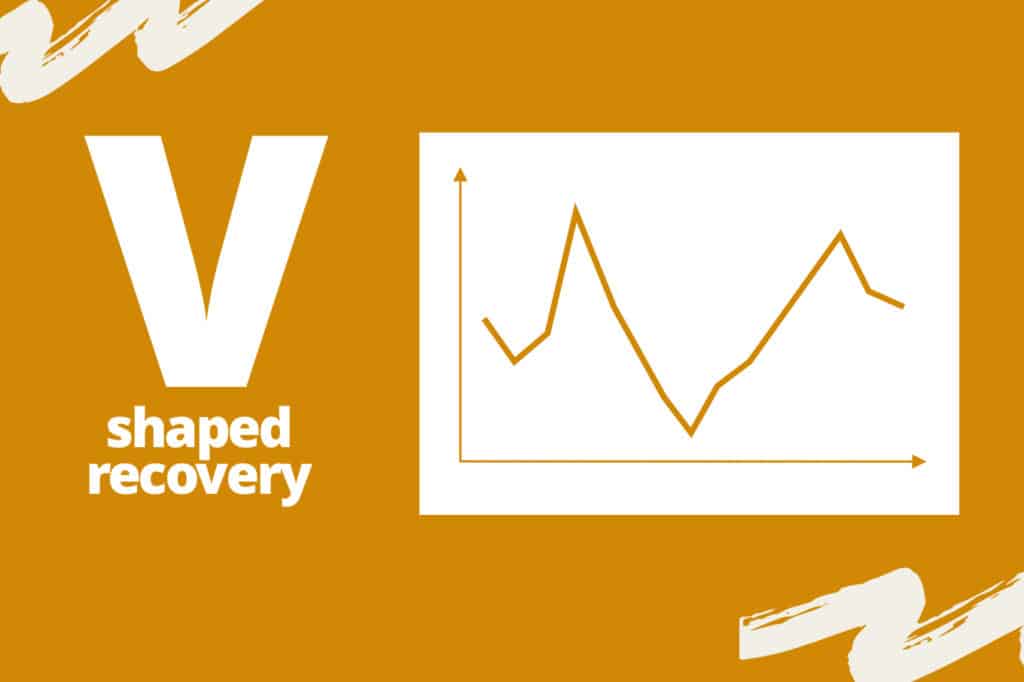 chart visualizing what v-shaped recovery looks like