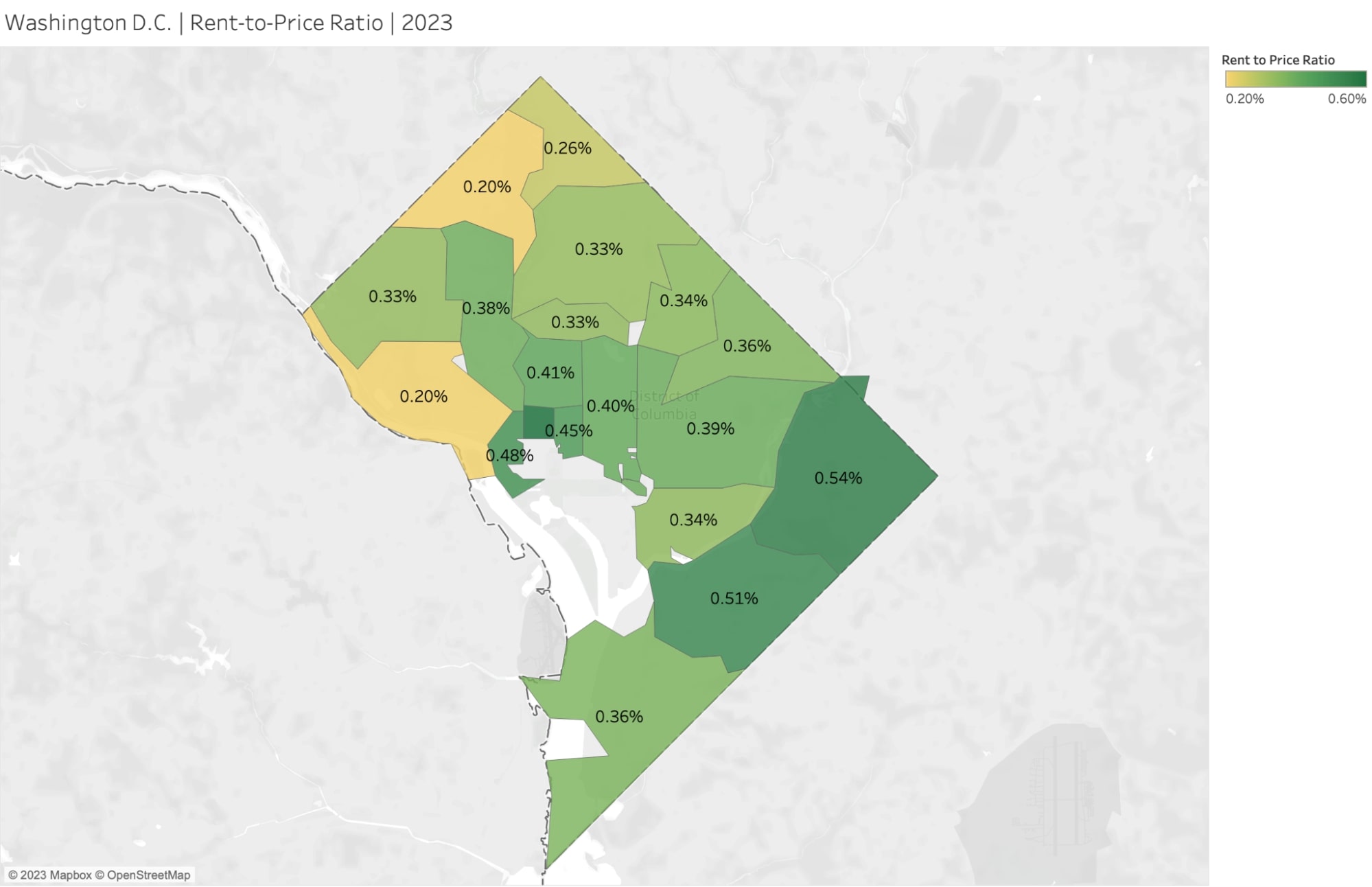 Washington, D.C. Rent-to-Price Ratio