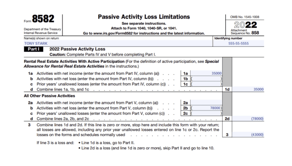 form 8582