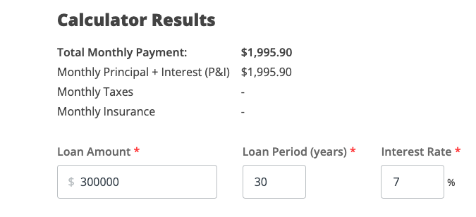 mortgage calculator