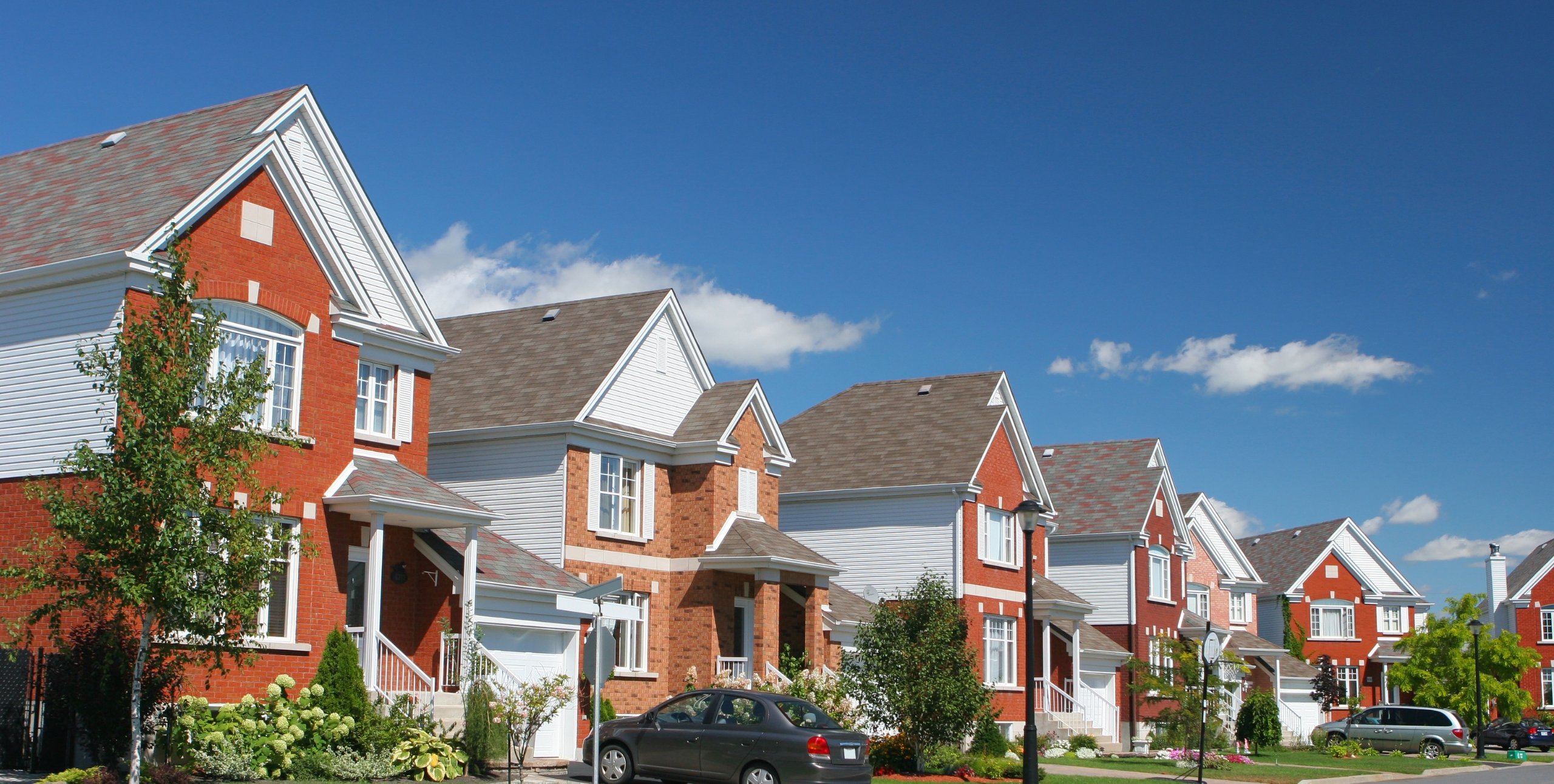 row of homes