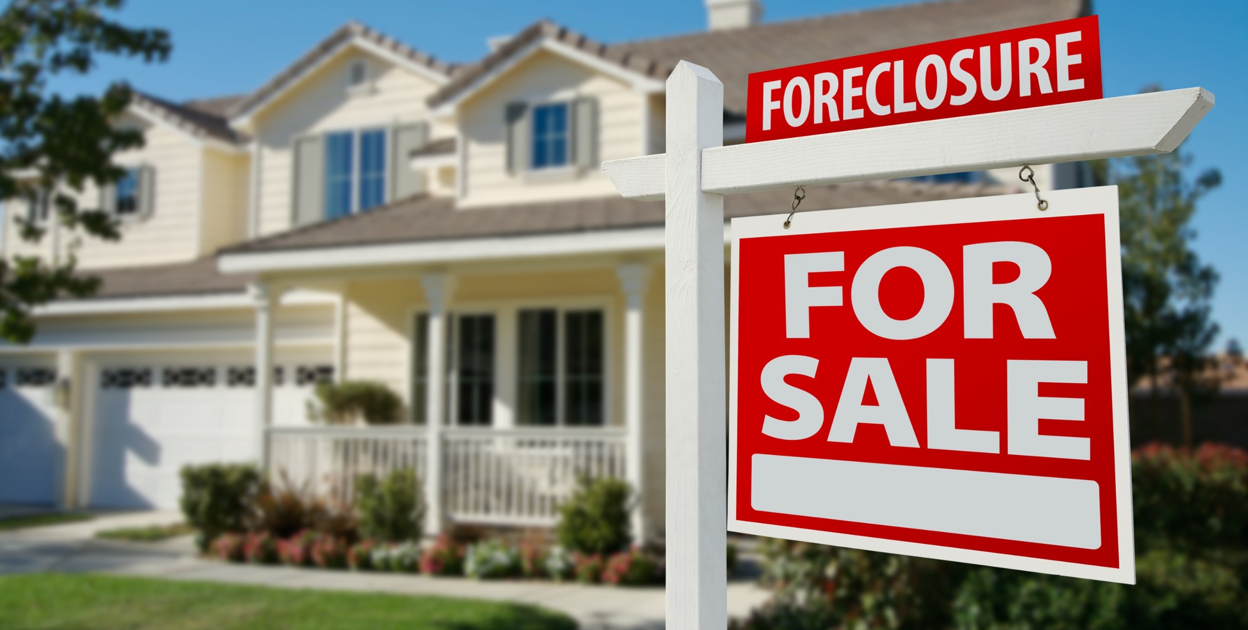 foreclosure for sale sign