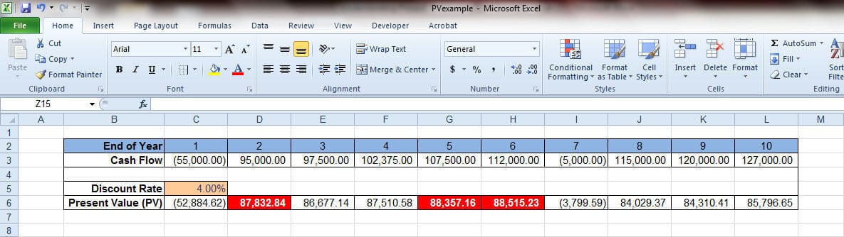 Calculating Present Value With Ease Using Excel 9330